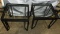 Pair of Metal and Glass End tables 20