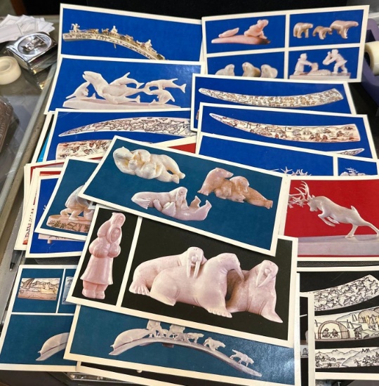 Big Group of Cards from 1985 with Photos of Ivory Cravings, Walrus