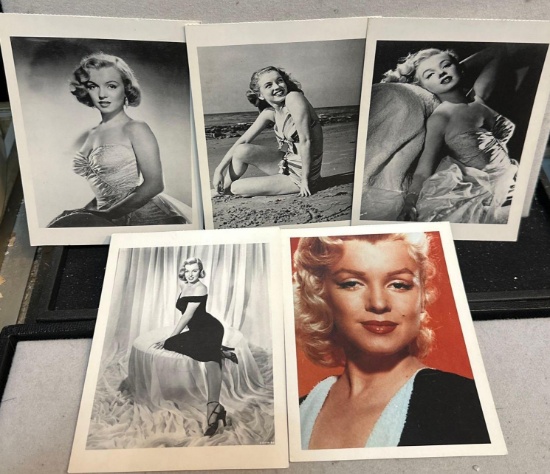 5 Different Marilyn Monroe Photo Post cards - Last of a Collection