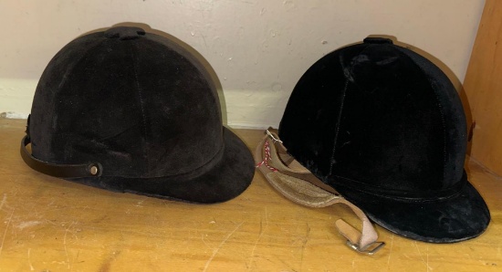 2 Vintage Hunting Riding Helmet Cap the Beaufort