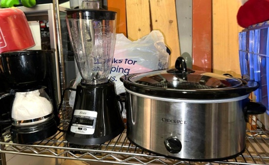 Crock pot, Blender and Coffee maker