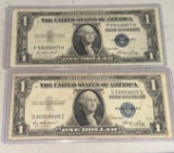 Two $1 Silver Certificates 1935E