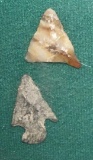 2 Authentic Arrowheads found around suave island before WW2