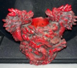 Double Dragons Vase for Holding incense sticks