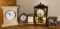 Lot of Collectible Clocks- Including Antique German 400 Day clock, Stone Bulova and more