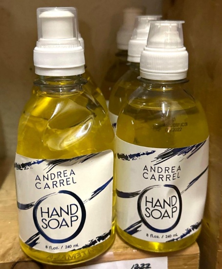 6 New Bottles of Andrea Carrel Hand soap