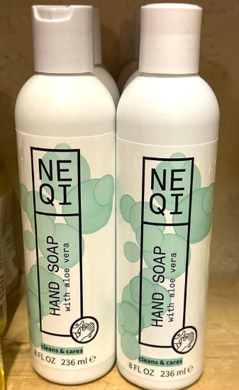 6 New Bottles of NEQI Hand Soap