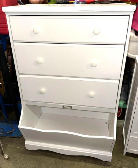 3 Drawer Dresser with Toy Bin at the Bottom 47" Tall x 30" W
