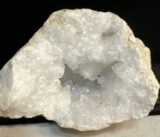 Natural White Clear Quartz Crystal Geode - Large Size 4