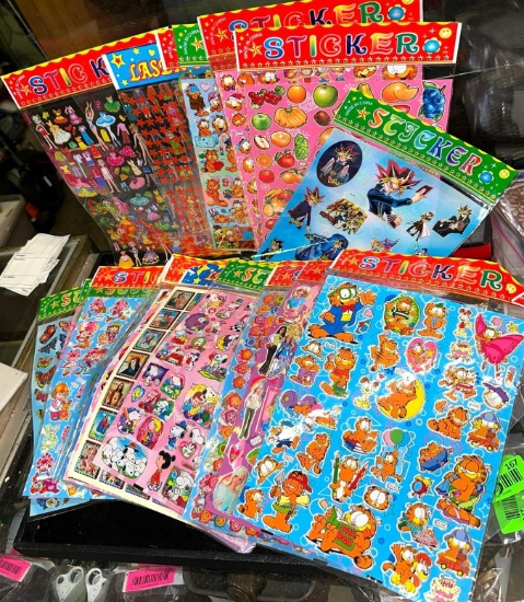 25 New Sheets of Stickers