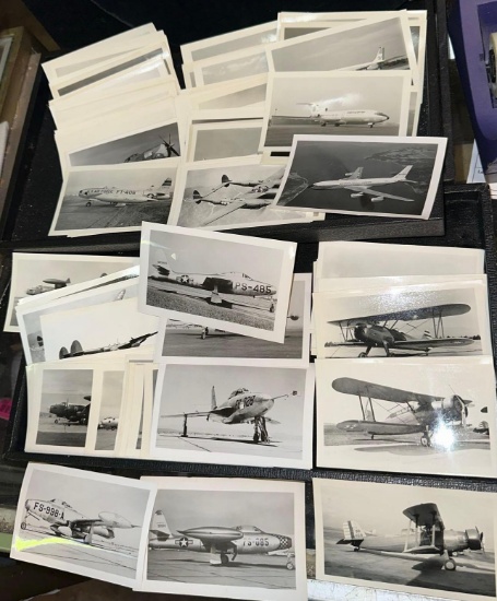 Lot of Vintage Photos- Airlines, Military bombers and Fighters- WWI &WWII Bi wing planes