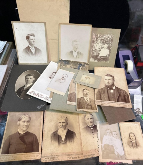Collection of Old Photos and Cabinet Cards