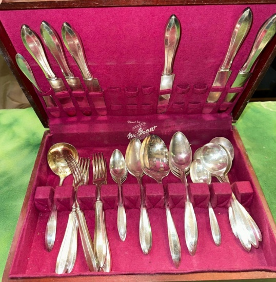 Community Silver Plate Flateware in Box