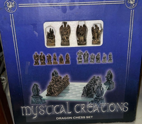 Mystical Creations Chess Set Dragon Theme