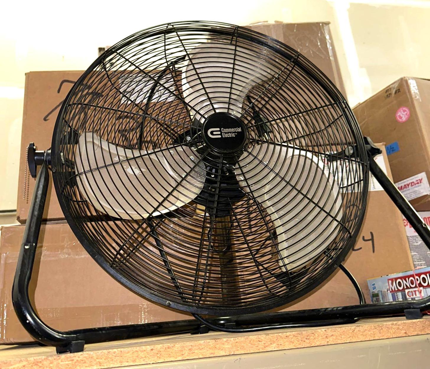 Metal Commercial Electric Floor Fan works Proxibid