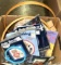 Box of Needlepoint Crafting Lot- Multiple Kits and Rings