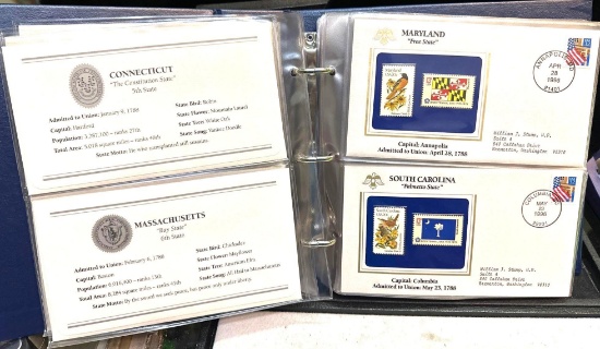 Binder of America's 50 States Stamps