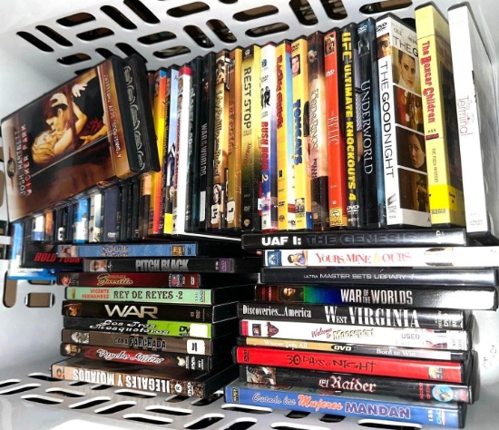 50+ DVDs