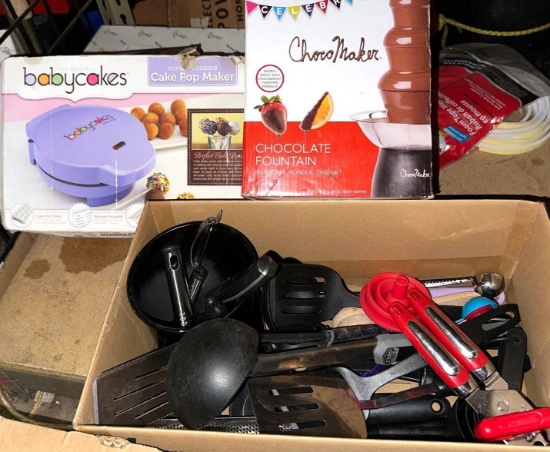 Cake Pop Maker, Chocolate Fountain and Kitchen Utensils