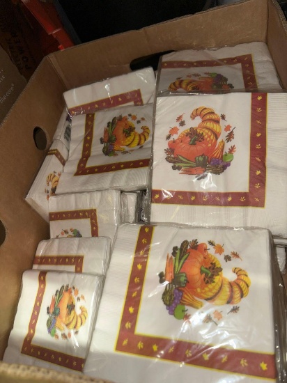 Box Full of New Fall Napkins- 2 sizes