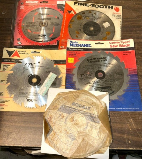 5 New 7 1/4" Saw Blades