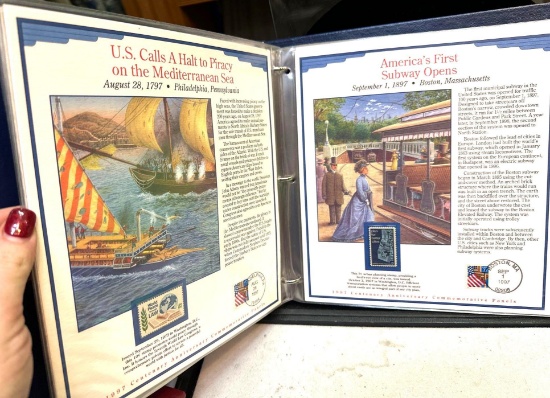 Binder Full of Centenary Anniversary Commemorative Stamps