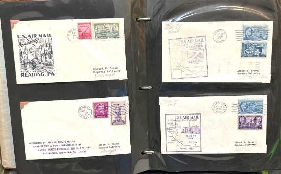 Binder of First Day Cover US Stamps