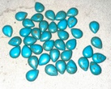 Group of Turquoise Tear Drop- Drilled and Ready for a Necklace