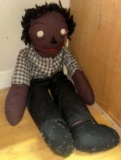 Vintage African American Folk Art Raggedy Andy Doll