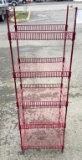 Red Metal Shelving 56
