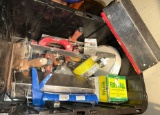Tote bin full of Drywall Supplies