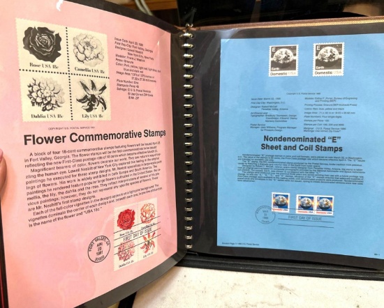 Binder of First Day Cover US Stamps