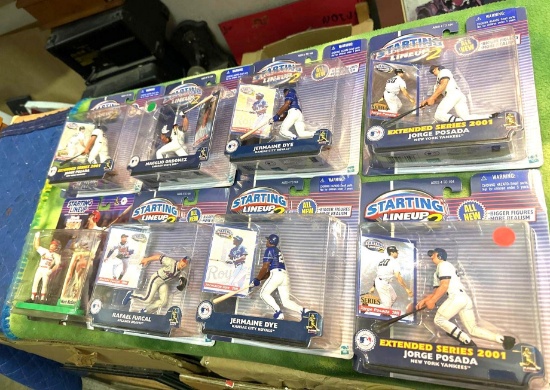 8 NIB Starting lineup 2 Baseball Action figures from 2001