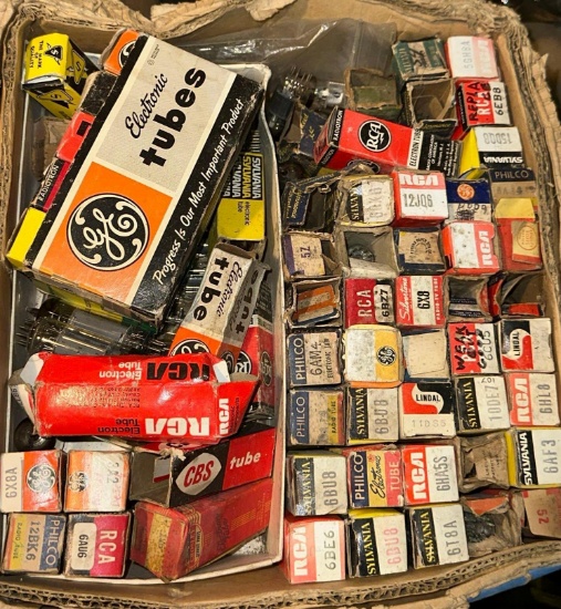 Dozens of Old Stock Radio Tubes-