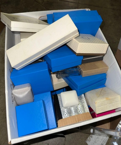 Box of Jewelry Boxes, and Jewelry Bags