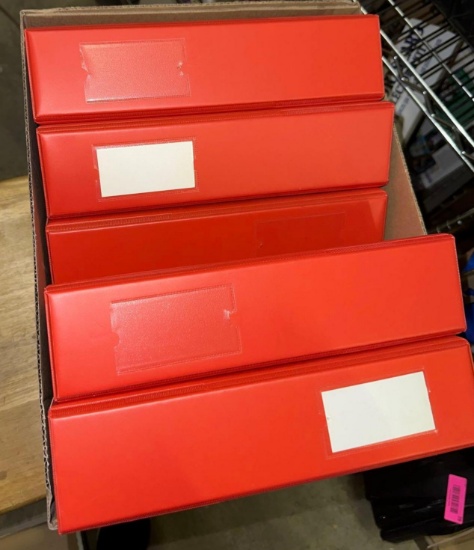 5 New 3 ring Binders