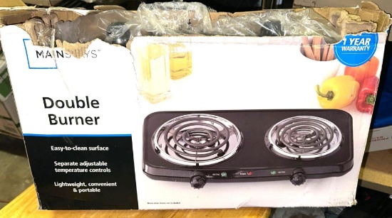 New Mainstay 2 Burner Hot plate