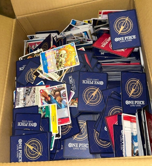 Big Box of Unsearched One Piece Trading Cards