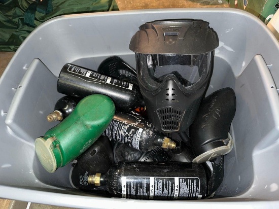Paintball Gun Accessories- tanks, Protective gear etc