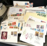 Over 100 Envelopes with vintage Stamps