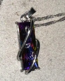 Bohemian Crystal Branch Pendant and chain