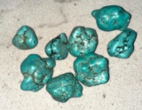 8 Large Turquoise Nuggets