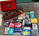 Bin of Vintage Unsearched Sports Trading Cards- 3 Boxes are sealed