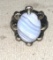 Sterling Silver Men's ring Eagle Talon Holding Agate Gemstone size 10