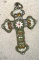 Italian Florentine Micro Mosaic Cross Byzantine Copy of Old Cross
