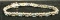 Sterling Silver Bracelet with Aquamarine Gemstones
