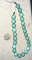 Large 15mm Turquoise Bead Necklace- Needs Clasp