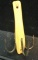 Old Eskimo Ivory and Iron Graber Tool for Seals or Walrus