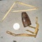 2 Old Inuit Carved Whimsy's and Another really Old ivory Carving Fragment