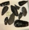 10 Arrowheads Obsidian From Mt. Shasta area